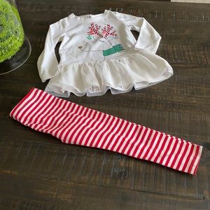 🎄EUC! Cat And Jack 3T Christmas Outfit